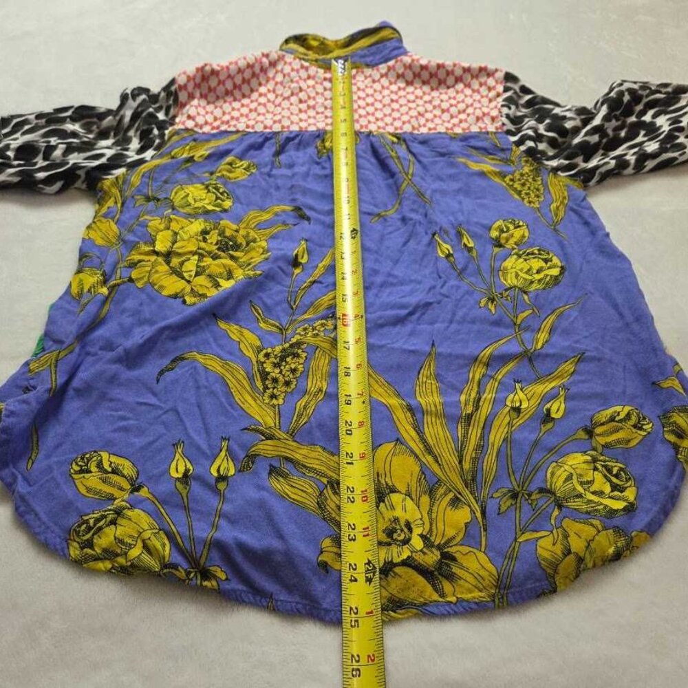 M Maeve x Anthropologie Paz contrast button down shirt blouse 2 - Picture 9 of 10